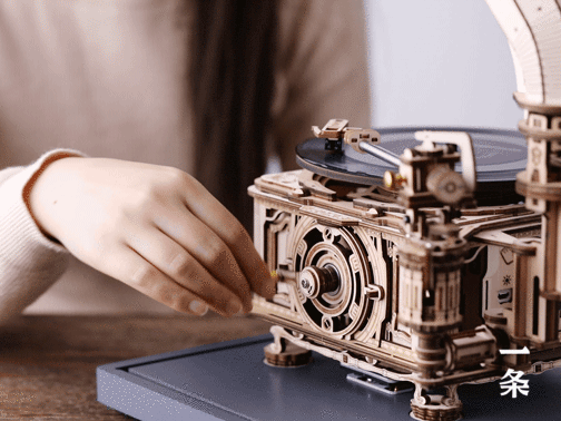 手残的我,在假期里造了一台留声机|拼图|留声机|唱片_新浪新闻