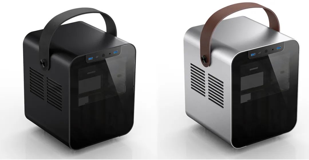 乔家一物bo100机箱评测皮质提手点缀的设计美学