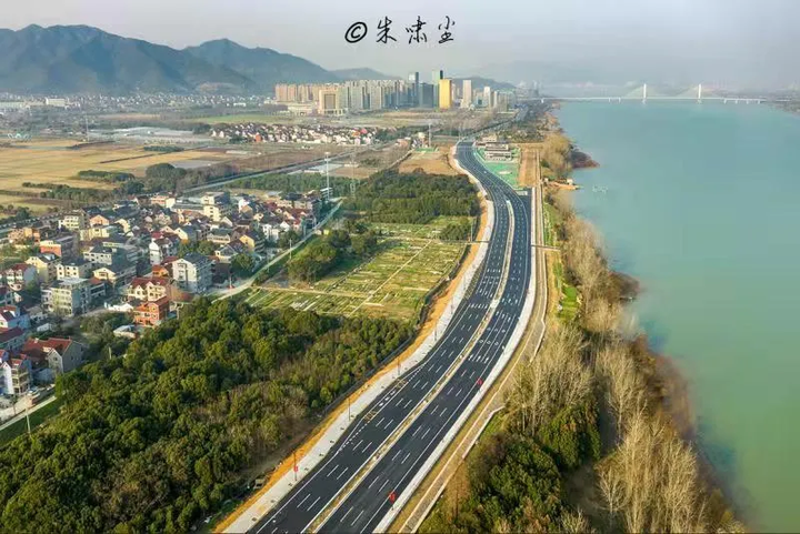彩虹快速路富阳段,江滨西大道延伸段2月4日贯通通车