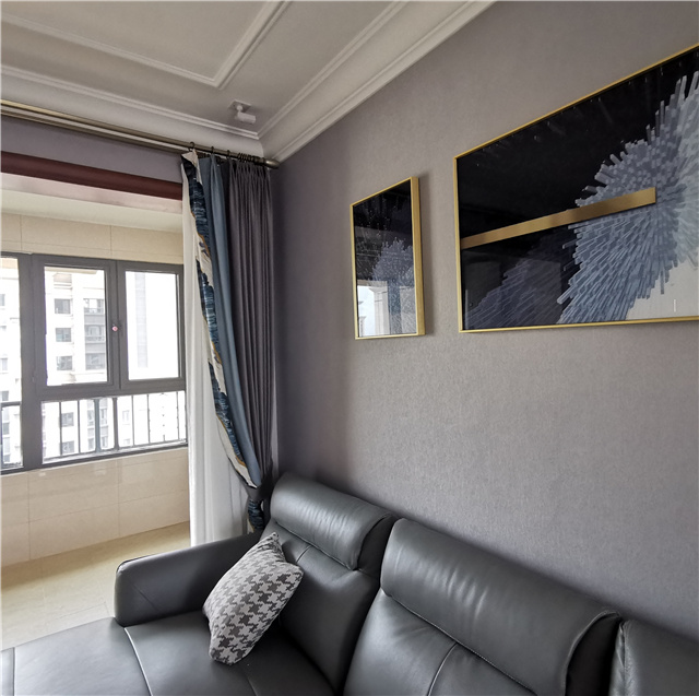 【领绣·菁华】墙布铺贴怎么样 一组实拍告诉你真实效果