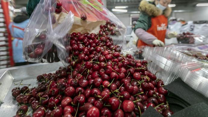 检出阳性江西乐安流入1批涉疫进口樱桃已售空