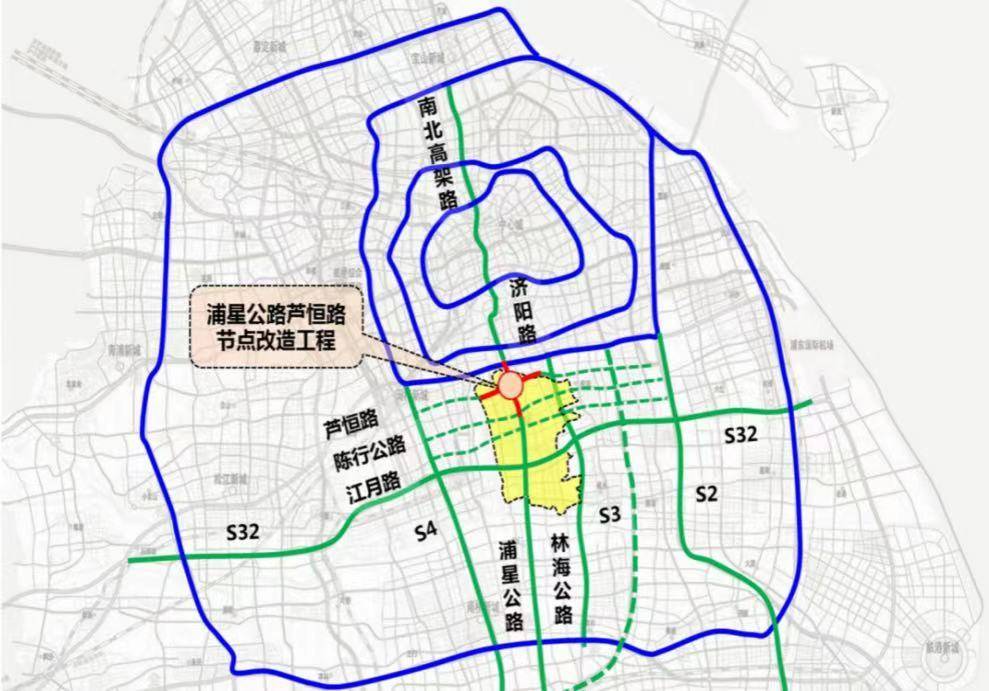 上海南北交通大动脉畅通"大手术": 浦星公路跨芦恒路节点改造工程建成