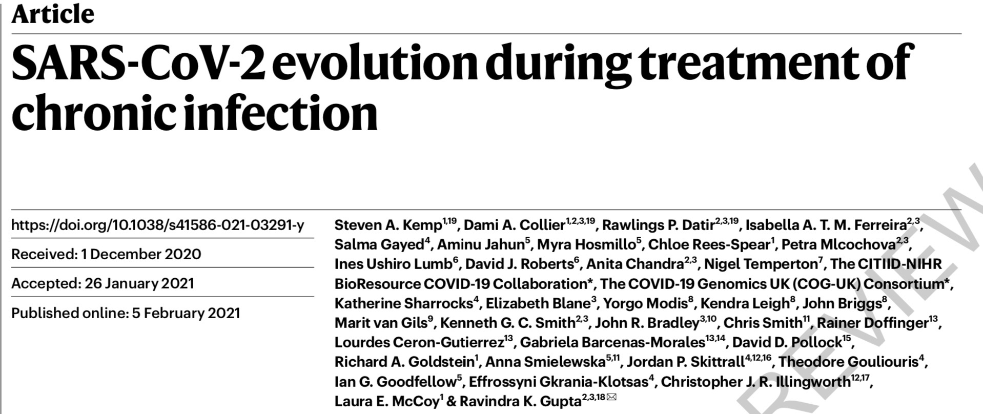 免疫缺陷新冠患者病毒追踪：感染逾百天 病毒在体内发生演化