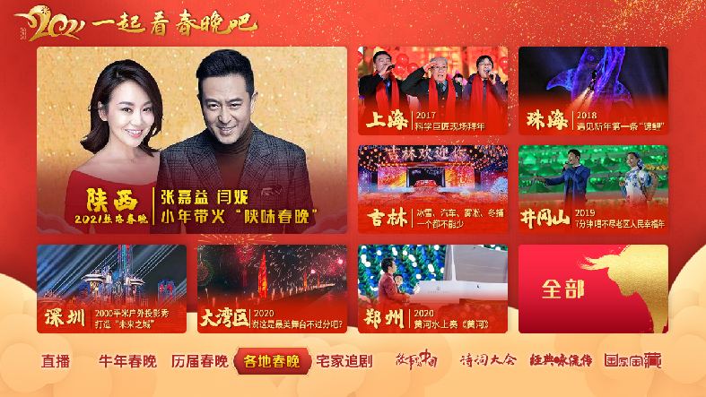 一起看春晚,开心犇牛年!
