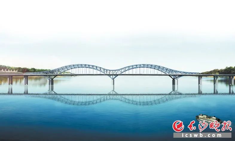 暮坪湘江特大桥设计效果图.城发集团供图