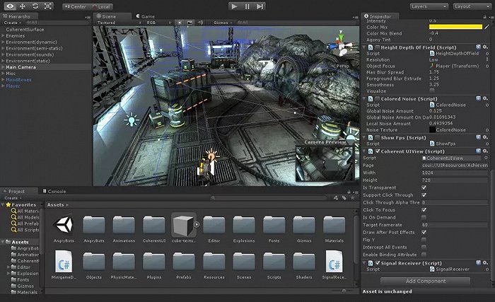 Unity引擎开发界面