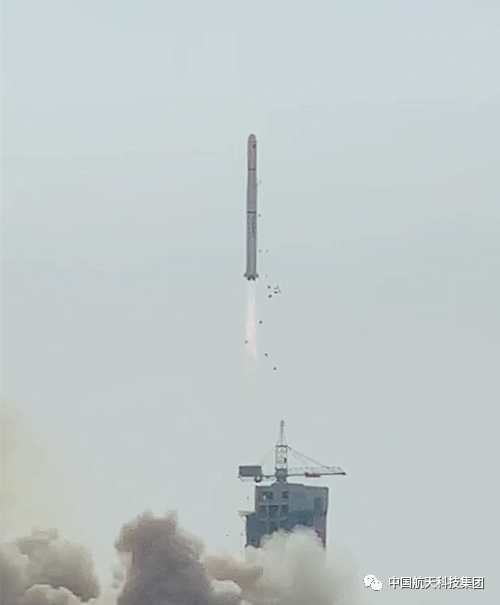 ▲长四丙火箭升空(武亚姮 摄)