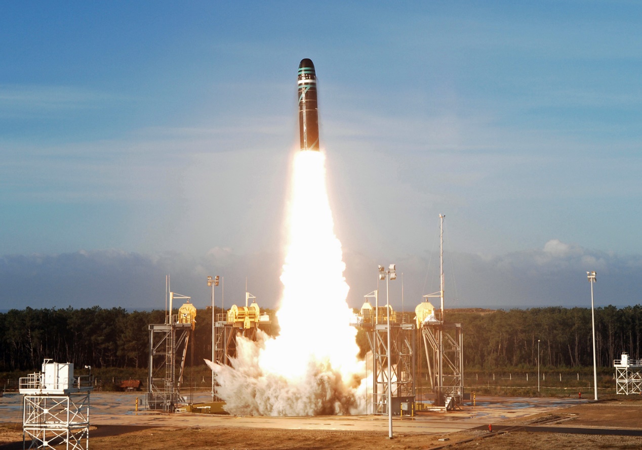 m51导弹陆地试射.