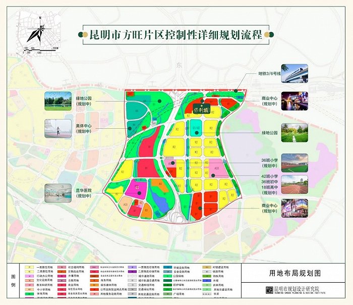 方旺片区控制性详细规划流程，图片来源：昆明市自然资源和规划局
