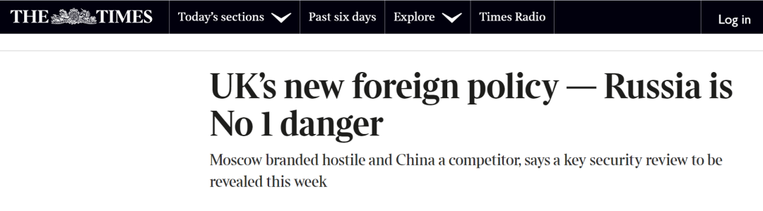 原来英国人是这么想的：“头号威胁”不是中国！