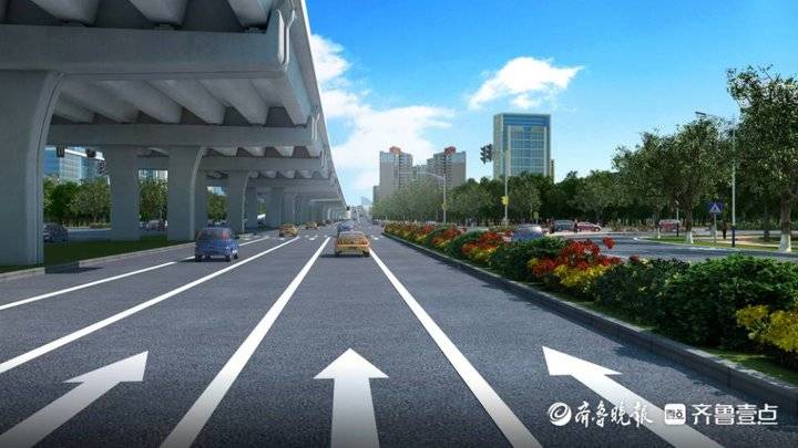 宝通街快速路施工期间南北向道路正常通行,东西向可走辅路