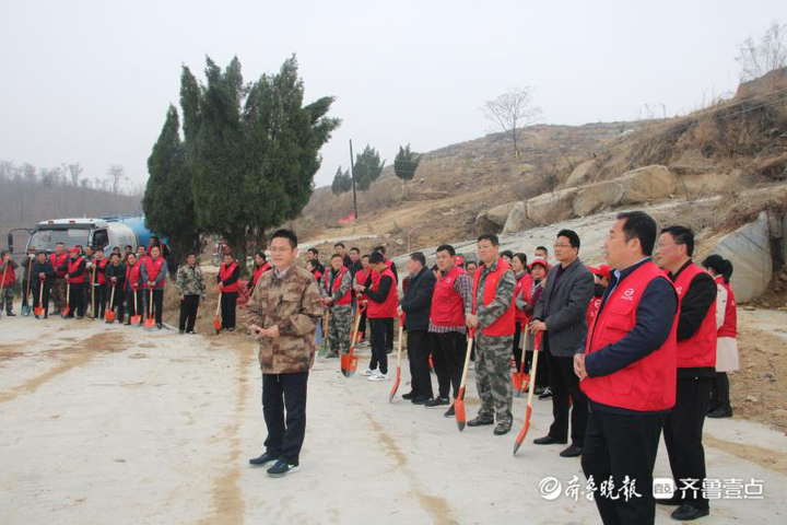 共建绿色家园,泰安化马湾乡动员31个村开展义务植树活动