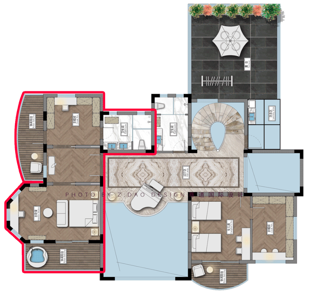 别墅卧室装修如何做好一间高级套房的功能布局
