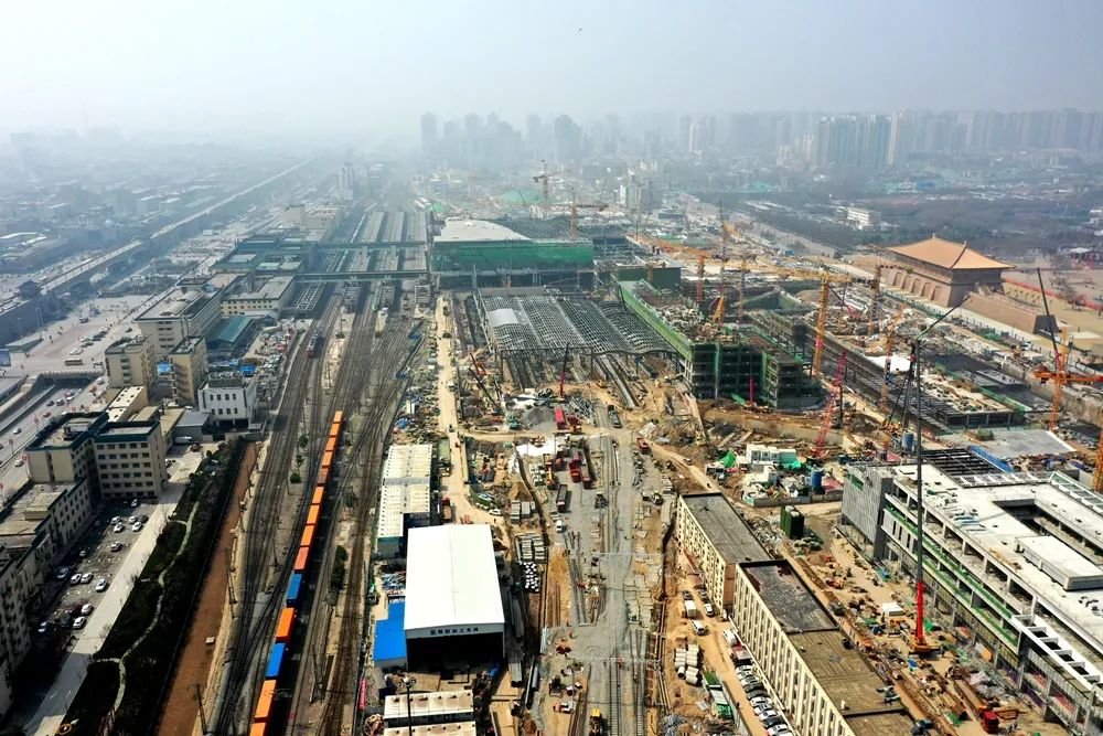 航拍直击!西安火车站改扩建又有新变化!