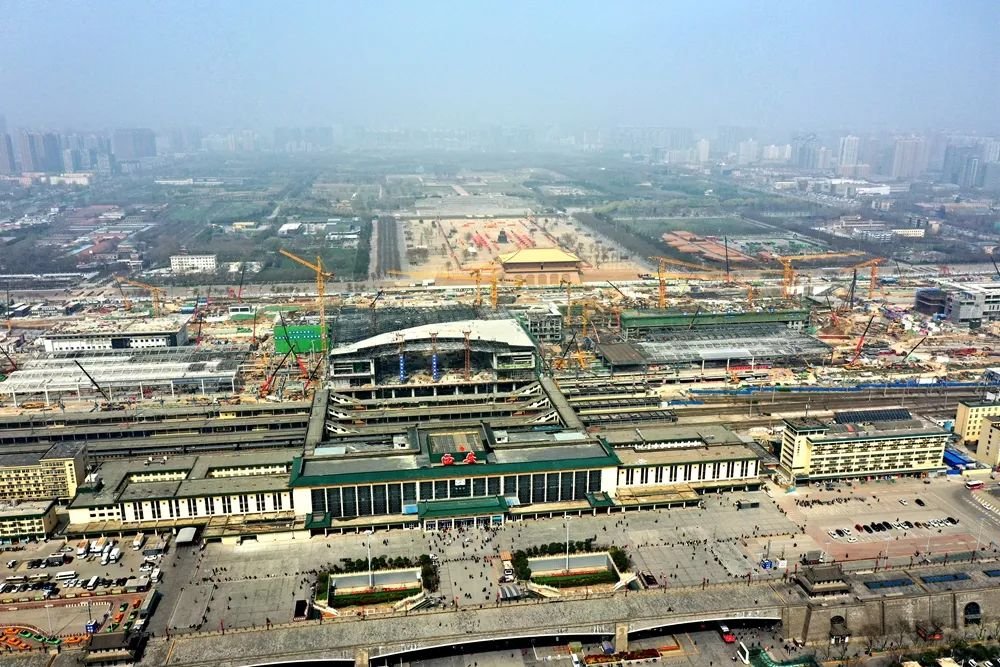 航拍直击!西安火车站改扩建又有新变化!