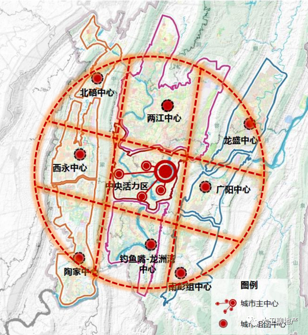 在《重庆国土空间规划(2019-2035年)》中,这一特点更加明晰,请看图.