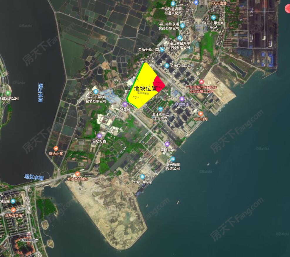 湛江市调顺岛核心区控规局部地块调整 划出18462.