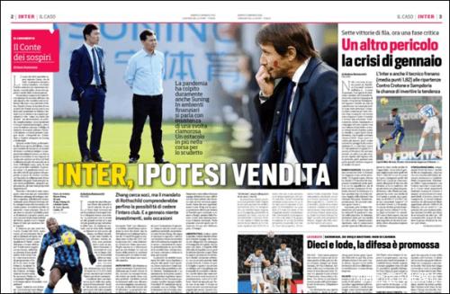 《罗马体育报》报道截图