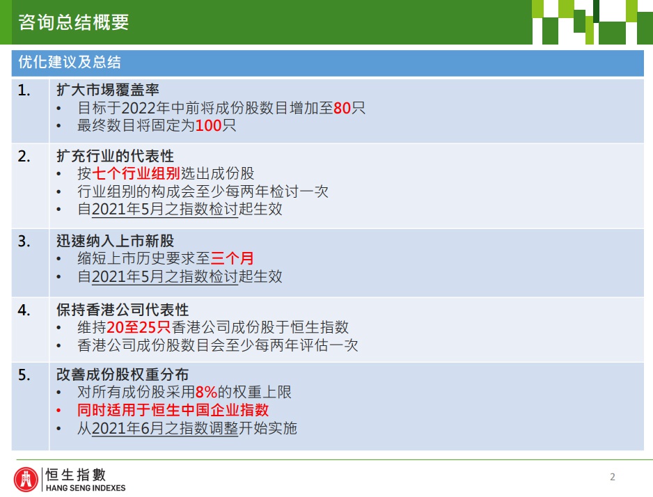 恒生指数将“扩容”保持其港股旗舰指数地位：成分股增至百只
