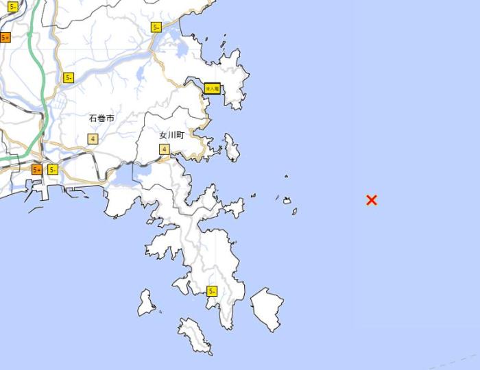 日本宫城县近海发生6.9级地震，系“3·11”大地震余震