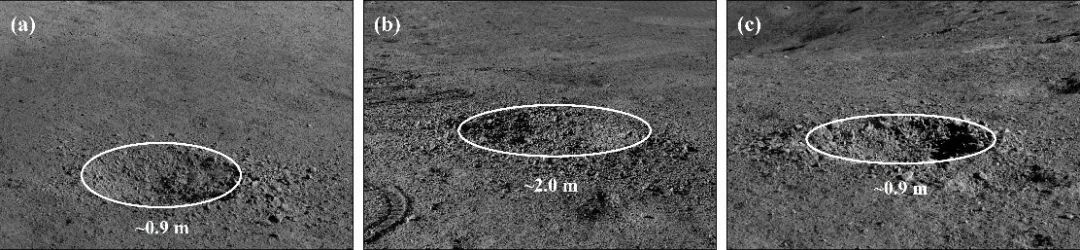图5“玉兔二号”月球车巡视区域的新鲜撞击坑