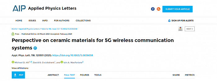 美国科学家研发“增强陶瓷”，在高频5G技术发展中或发挥关键作用