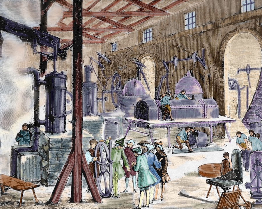 工业革命时期的英国工厂