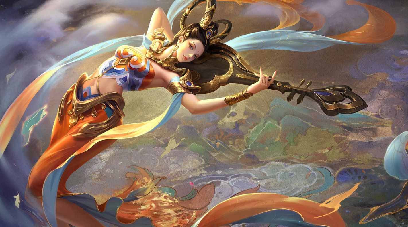 《王者荣耀》敦煌系列杨玉环皮肤遇见飞天