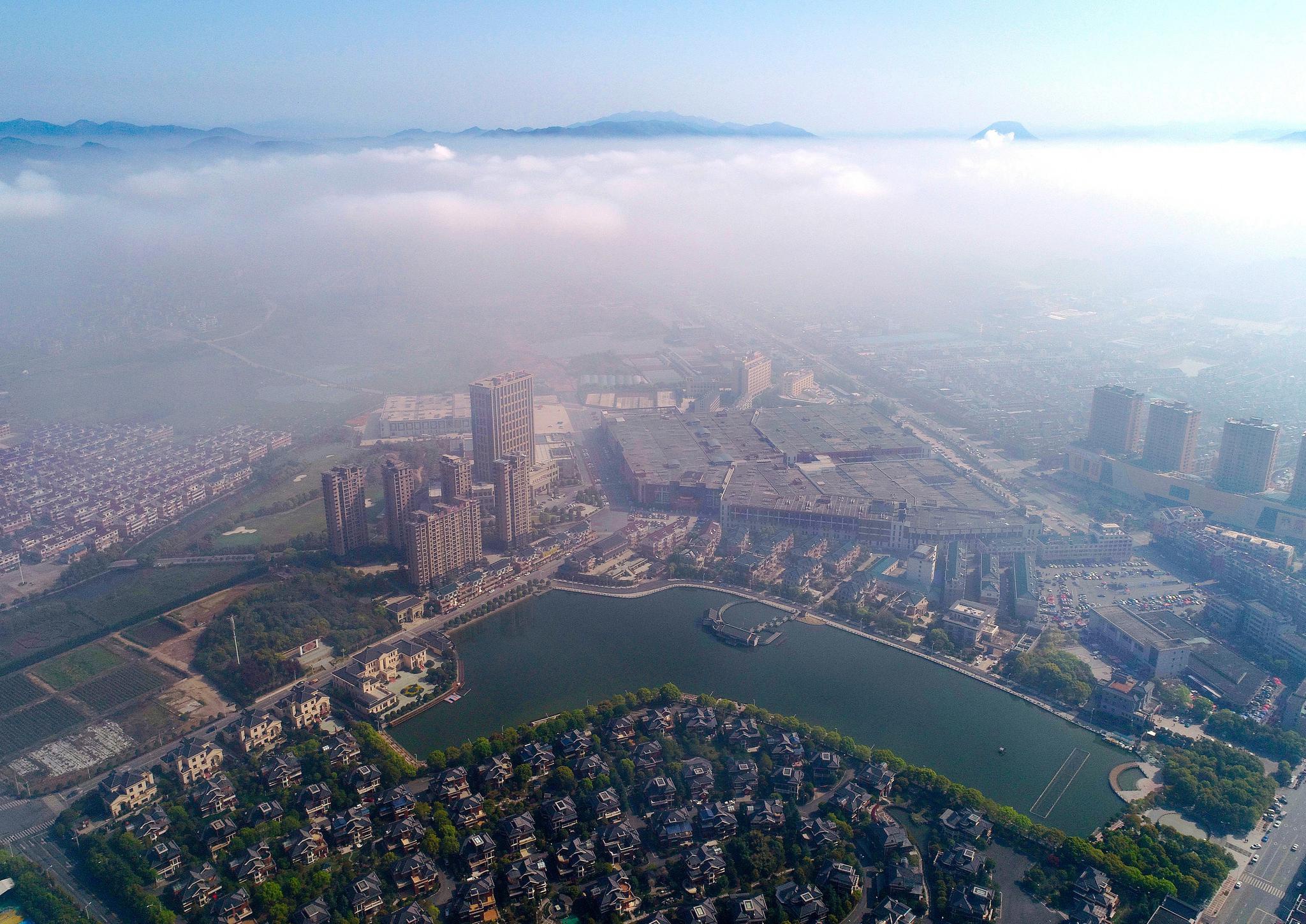 东阳:美丽乡村春雾图|东阳市|东阳_新浪新闻