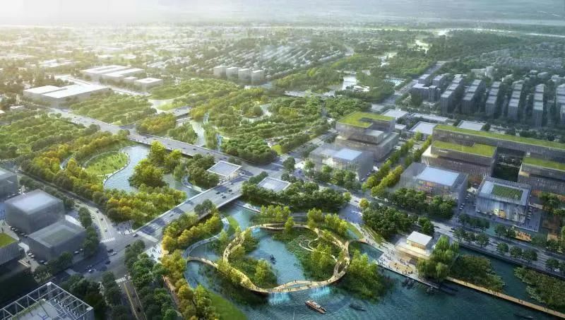 前湾公园位于虹桥主城前湾地区中央活动区.