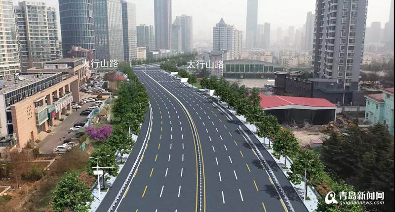 西海岸长江路双向八车道将再升级 未来规划成这样