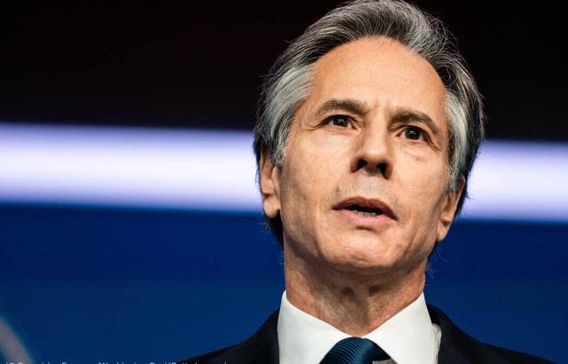 图为美国新任国务卿布林肯