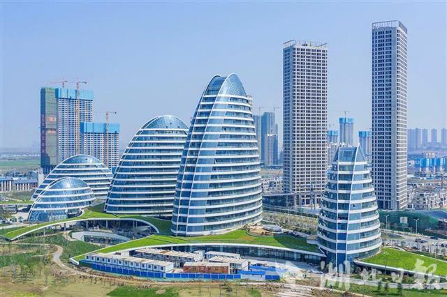 武汉经开区智慧生态城"春笋"建设收尾|生态城_新浪新闻