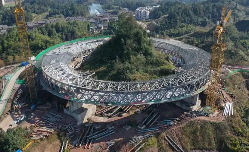 重庆大观园旅游工程牛年外观亮相