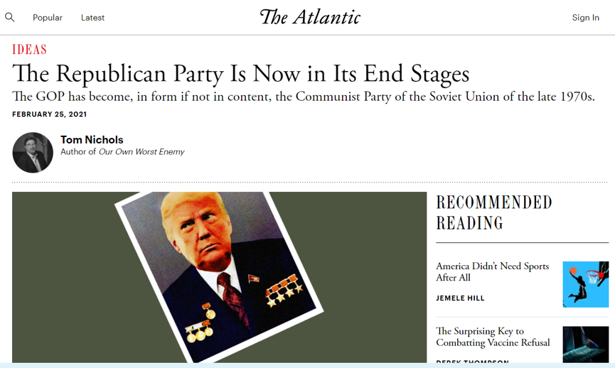 环球时报|美国的戈尔巴乔夫要来了？