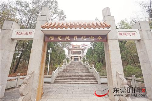重走红色印迹76在榴花抗日纪念亭缅怀英烈东江河畔战斗响东莞抗日