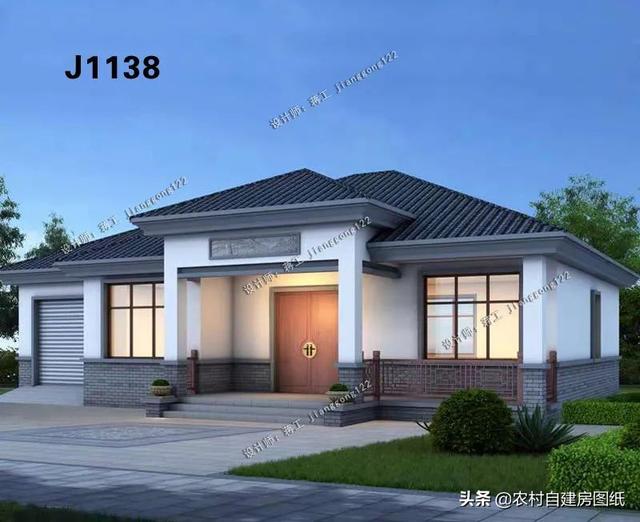 4款中式一层小平房,比别墅舒服接地气,尤其是老人特别喜欢