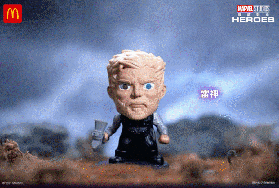 免费送!麦当劳全套漫威英雄玩具