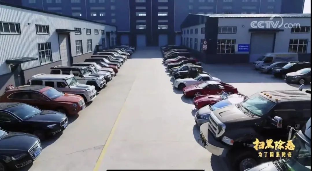 李伟拥有上百辆豪车,价值过亿.专题片视频截图