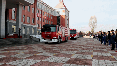 消防官兵进校园 携手共建护平安——集贤县第一中学开展消防安全应急