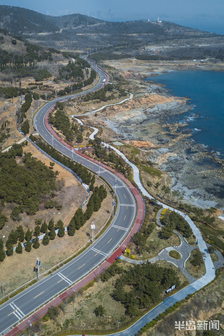 西海岸新区九龙山路:海滨自驾天堂