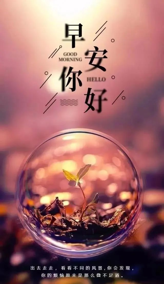 早安全世界因为不够好,所以才要努力啊,不努力,你永