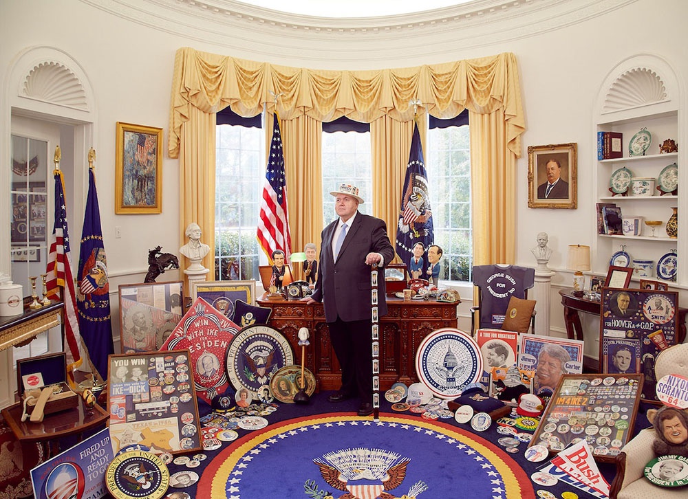 RonWade：最多的美国总统纪念品收藏世界纪录保持者，德州朗维尤。