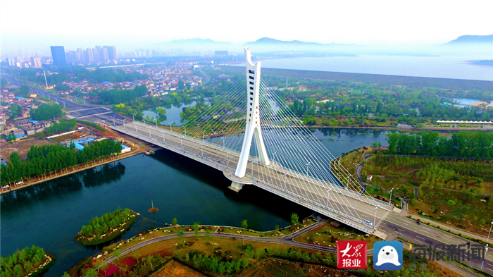 新泰市清音大桥风景如画