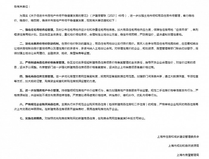 截图来源：上海市房屋管理局