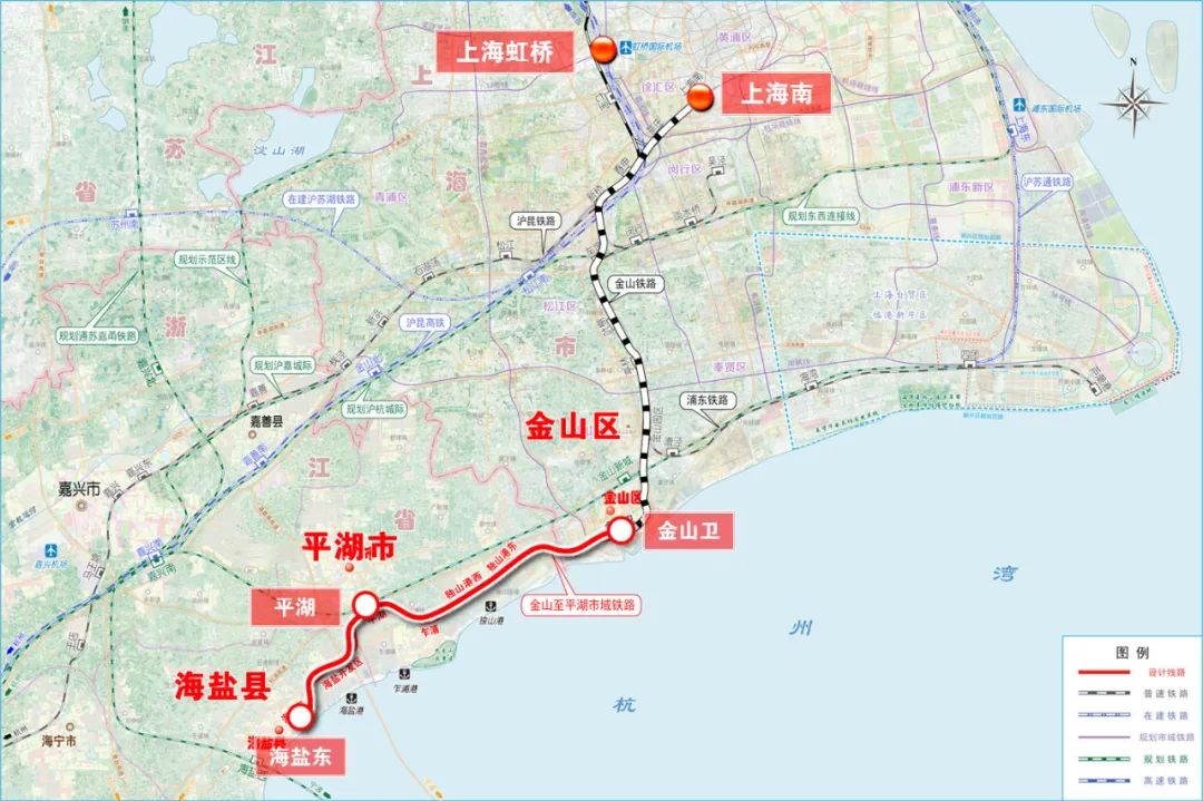 目前,沪平盐城际铁路已通过国铁集团鉴定中心的可研