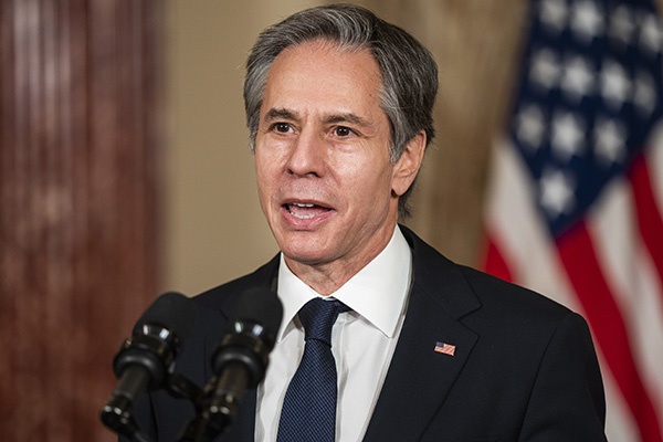 外媒：美国务卿布林肯计划赴日韩 正协调举行“2+2”会谈
