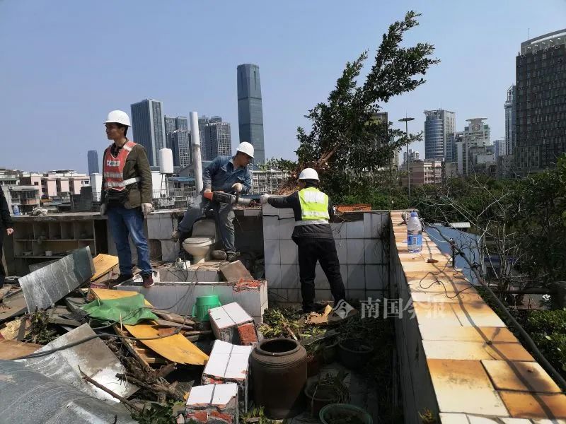 柳州這棟樓逢雨必漏,疑與樓頂長出