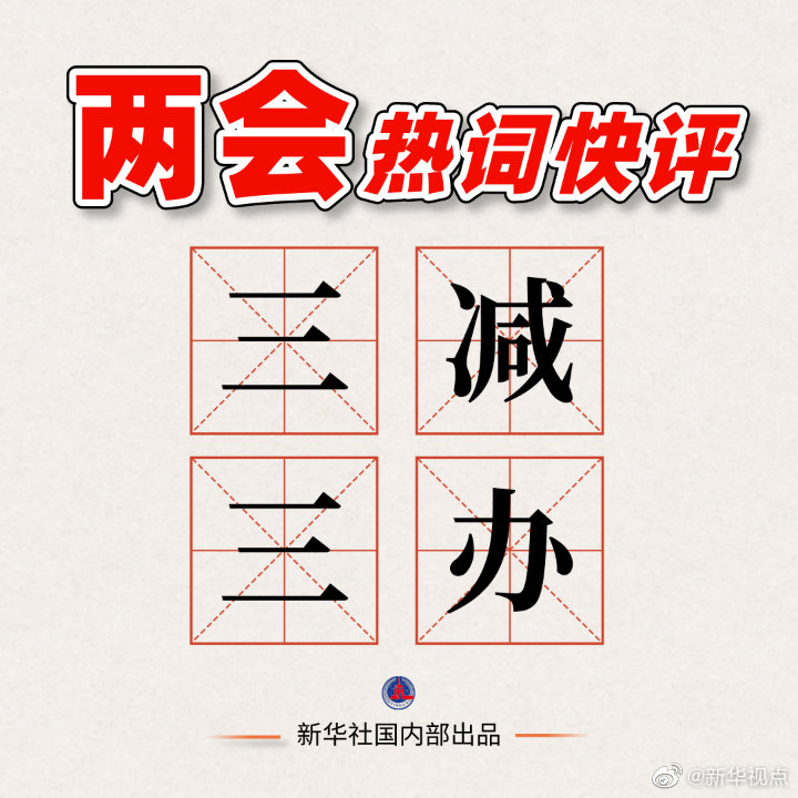 两会热词快评：三减三办减出活力 办出实效