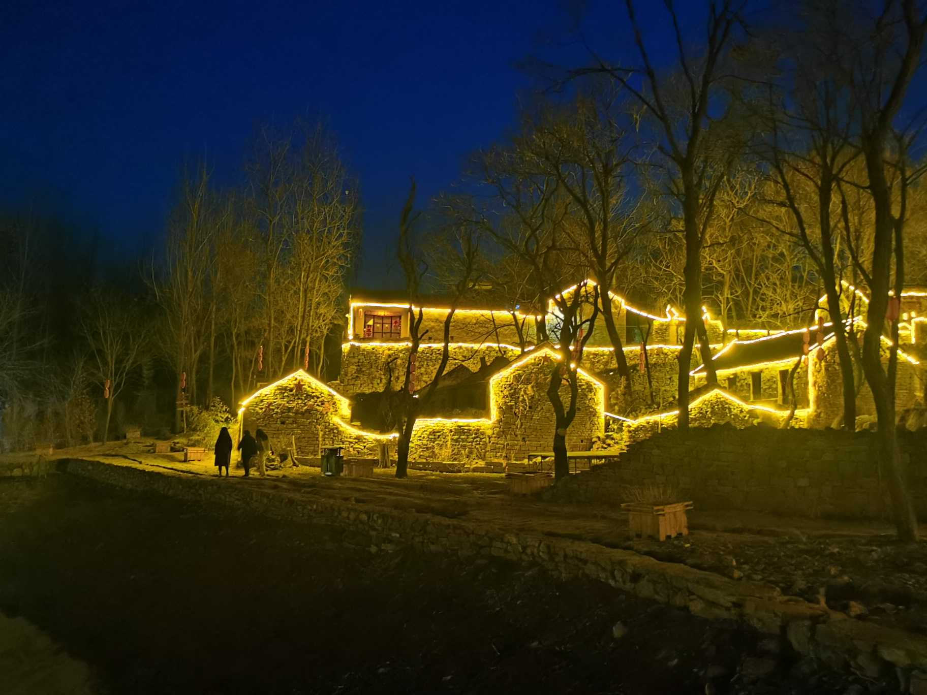 山村夜色,梦里老家|夜色|山村|灯火_新浪新闻